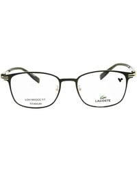 Lacoste - Titanium Rectangle-Frame Glasses - Lyst