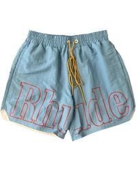 Rhude - Logo-Print Swim Shorts - Lyst