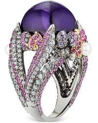 Anabela Chan - 18Kt Vermeil Amethyst Sugarloaf Berry Gemstone Ring - Lyst