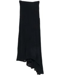Marc Le Bihan - Floral-Jacquard Asymmetric Skirt - Lyst
