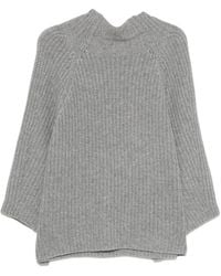 EMERSON RENALDI - Ribbed-Knit Raglan-Sleeve Sweater - Lyst