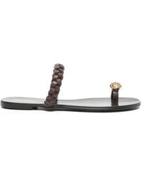 Lola Cruz - Mona Embellished Flat Sandals - Lyst