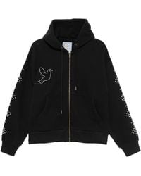 Kidsuper - Dove & Eye Stud-Embellished Zip-Up Hoodie - Lyst