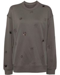 JNBY - Butterfly-Embroidered Sweatshirt - Lyst