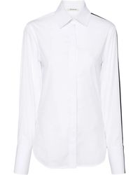 Peter Do - Side-Stripe Cotton Shirt - Lyst