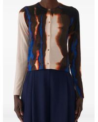 Jason Wu - Diffused Ombre Stripe Wool Cardigan - Lyst