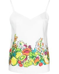 Moschino - Flower-Fruit Print Top - Lyst