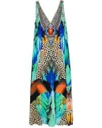 CAMILLA - Graphic-Print Flared Jumpsuit - Lyst