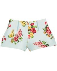 Brandon Maxwell - Floral-Print Shorts - Lyst