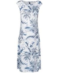 Lygia & Nanny - Vestido midi con estampado de palmeras - Lyst