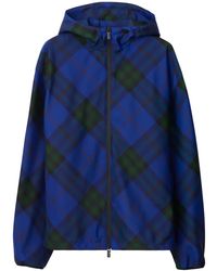 Burberry - House Check Hooded Jacket - Lyst