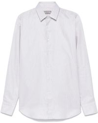 Canali - Geometric-Pattern Shirt - Lyst