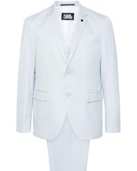 Karl Lagerfeld - Costume à veste à simple boutonnage - Lyst