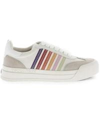DSquared² - Baskets New Jersey En Cuir À Rayures - Lyst