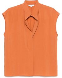Vince - Voile Bluse mit angeschnittenen Ärmeln - Lyst