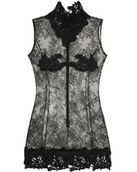Blumarine - ハイネック ミニドレス - Lyst