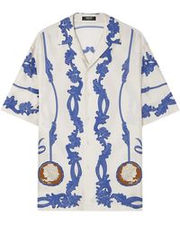 Versace - Cameo Zijden Overhemd - Lyst