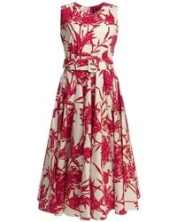Samantha Sung - Robe Ceinturée Abelia À Fleurs - Lyst