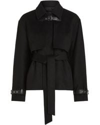 KARL LAGERFELD - Belted-Waist Jacket - Lyst