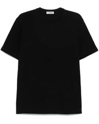 Jil Sander - T-Shirt mit Logo-Patch - Lyst