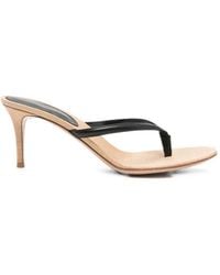 Gianvito Rossi - Calypso Leather-Strap Heeled Sandals - Lyst