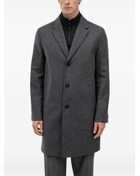 HUGO - Single-Breasted Notched-Lapel Coat - Lyst