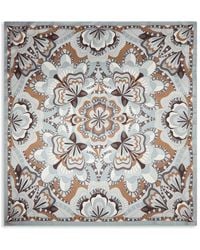 Lancel - Square 70 Floral-Motif Silk Scarf - Lyst