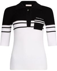Liu Jo - Striped Polo Shirt - Lyst