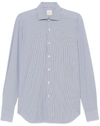 Xacus - Camisa a rayas diplomáticas con manga larga - Lyst