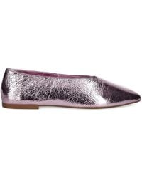 Jeffrey Campbell - Metallic-Effect Leather Ballet Flats - Lyst