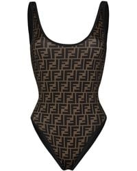 Fendi - Wendbarer Lycra Badeanzug - Lyst