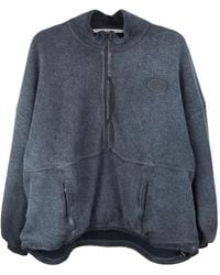 Alexander Wang - Funnel-Neck Half-Zip Sweatshirt - Lyst