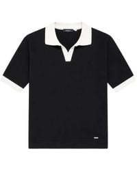 Tombolini - Contrast-Trim Short-Sleeve T-Shirt - Lyst