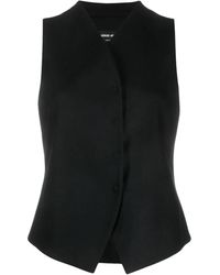 Giorgio Armani - Button-up Virgin Wool-blend Waistcoat - Lyst
