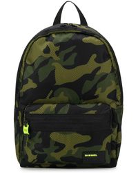 DIESEL Rucksack mit Camouflage-Print - Schwarz