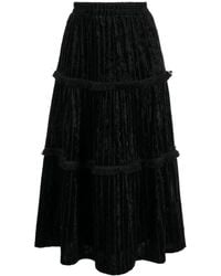 B+ AB - Gestufter Midirock Mit Hohem Bund - Lyst