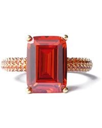 Izabel Display - Eckiger Mega Ring - Lyst