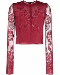 Giambattista Valli - レースディテール ブラウス - Lyst