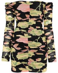 Blumarine - Minikleid Mit Blumen-Print - Lyst