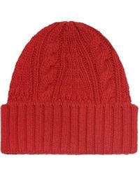 Bompard - Cable-Knit Beanie Hat - Lyst