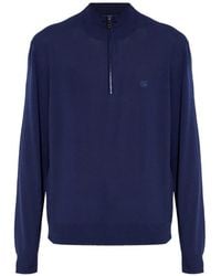 Etro - Zip-Up Logo-Detail Sweater - Lyst