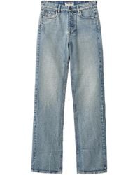 Miu Miu - Logo-Embroidered Jeans - Lyst