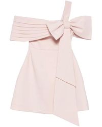 Leen Mougrhabi - Calin Bow-Detail Mini Dress - Lyst