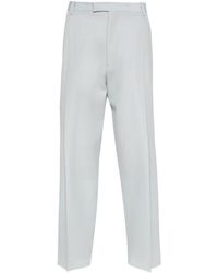 Off-White c/o Virgil Abloh - Side-stripe Virgin Wool Tailored Trousers - Lyst