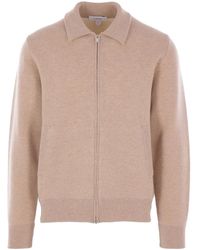 Lardini - Zip-Up Long-Sleeve Cardigan - Lyst