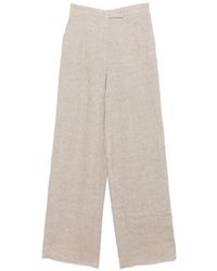 Emporio Armani - Linen Trousers - Lyst