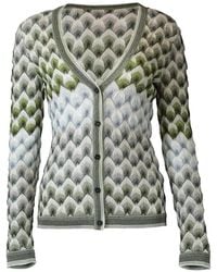 Missoni - Geometric-Pattern V-Neck Cardigan - Lyst