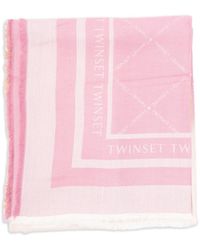 Twinset - Jacquard Keffiyeh With Logo - Lyst