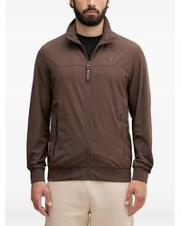 Guess - Logo-Patch Zip-Up Jacket - Lyst