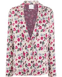 Barrie - Floral-jacquard Cardigan - Lyst